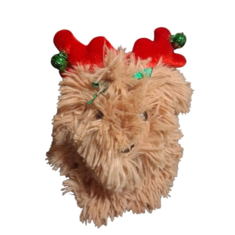Dan Dee Spinning Animated Brown Dancing Christmas Dog Puppy Jingle Bells (WORKS)